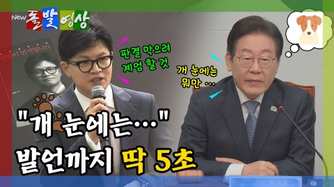 [돌발영상] "개 눈에는…" 발언까지 딱 5초