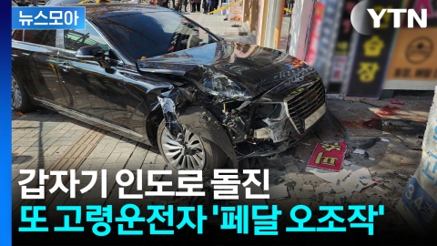 [뉴스모아] 주차장에서 갑자기 질주…70대 '페달 오조작'에 모녀 참변