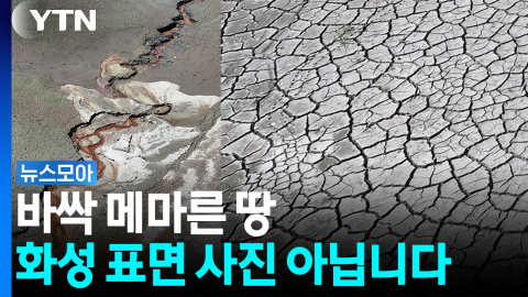 그야말로 바싹 말랐다…9월까지 이어질까 '불안 또 불안' [뉴스모아]