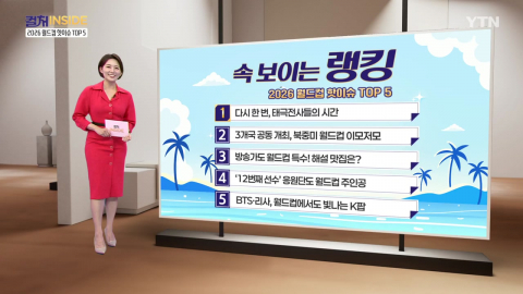 [컬처인사이드] 속 보이는 랭킹 - 2026 월드컵 핫이슈 TOP5 