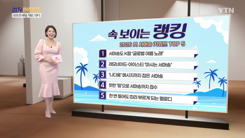 [컬처인사이드] 속 보이는 랭킹 - 2026 핫 서머송 키워드 TOP 5