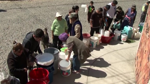 볼리비아 가뭄에 타들어 가는 민심