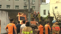 전주 여인숙 화재 현장…시신 3구 발견