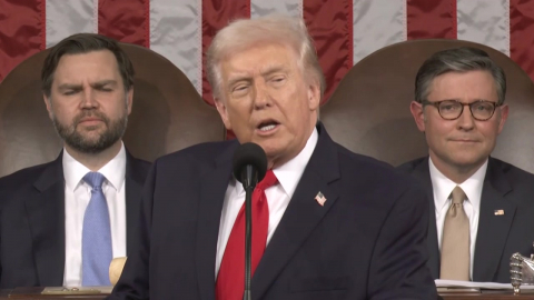 트럼프, 집권 2기 첫 국정연설…"경제성과 포장해 반전 모색"