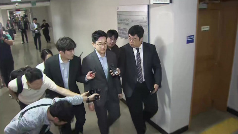 테러 자작극 의혹 정이한 후보 구속 심사 출석