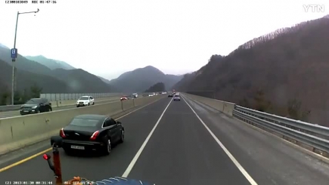 제설차에게도 보복운전을..