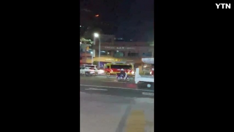 대한극장 앞 119 출동