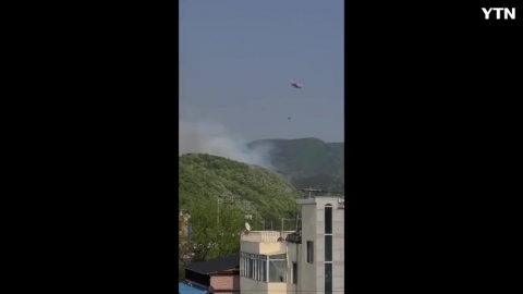 경주 건천 대곡리 인근 산에서 불남