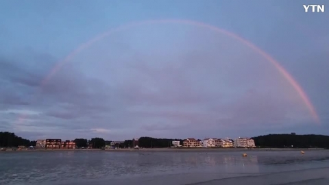 청포대해수욕장 쌍무지개
