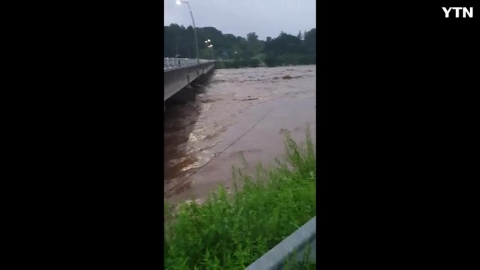 양평군 원덕리 하천범람동네침수